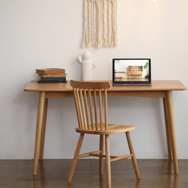 Traditional Kitchen Dining Side Chair Wood Side Dining Chairs in Natural