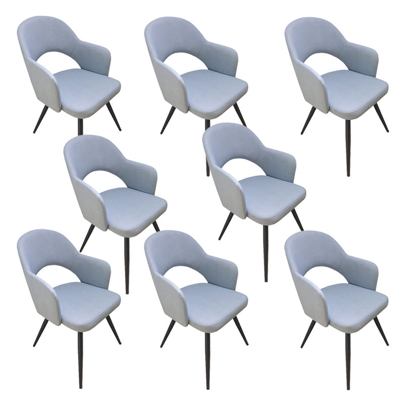 Contemporary Style Arm Chair Open Back Dining Room Chair for Home