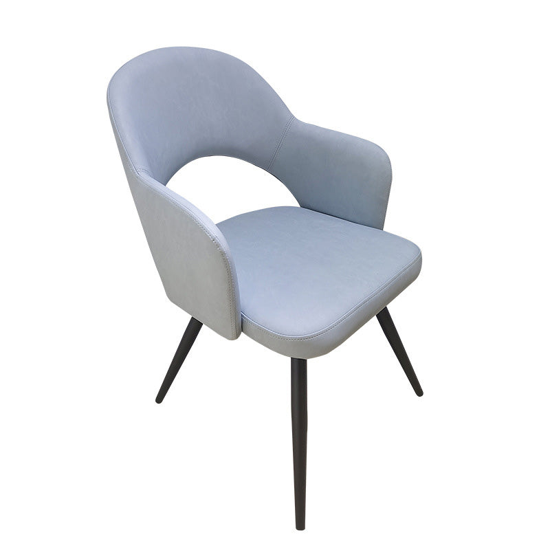 Contemporary Style Arm Chair Open Back Dining Room Chair for Home