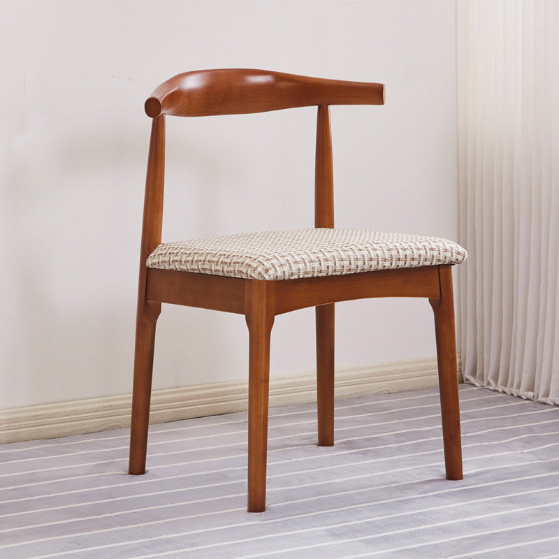 Contemporary Side Chair Wood Open Back Dining Room Chair for Home