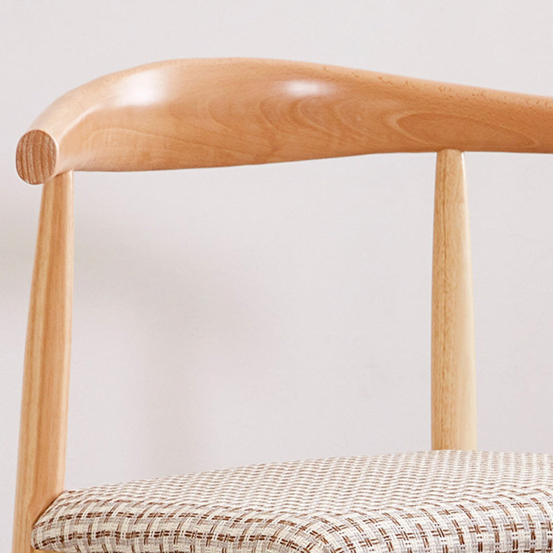 Contemporary Side Chair Wood Open Back Dining Room Chair for Home