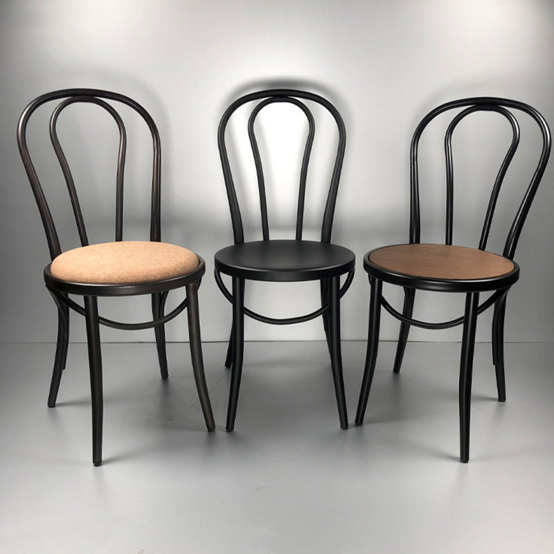 Industrial Kitchen Dining Side Chair Open Back Dining Side Chair