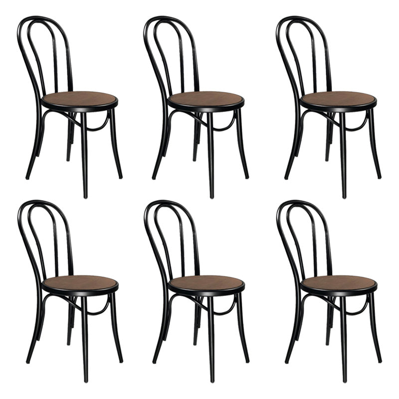 Industrial Kitchen Dining Side Chair Open Back Dining Side Chair