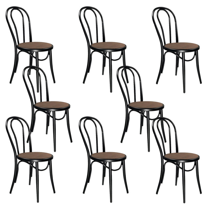 Industrial Kitchen Dining Side Chair Open Back Dining Side Chair