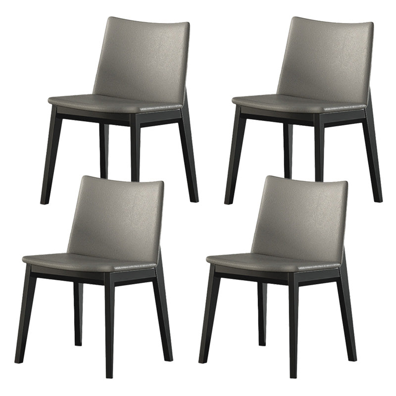 Traditional Style Chair Wood Solid Back Dining Room Chair for Dining Room