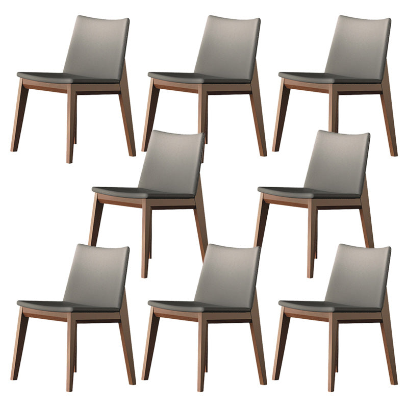 Traditional Style Chair Wood Solid Back Dining Room Chair for Dining Room