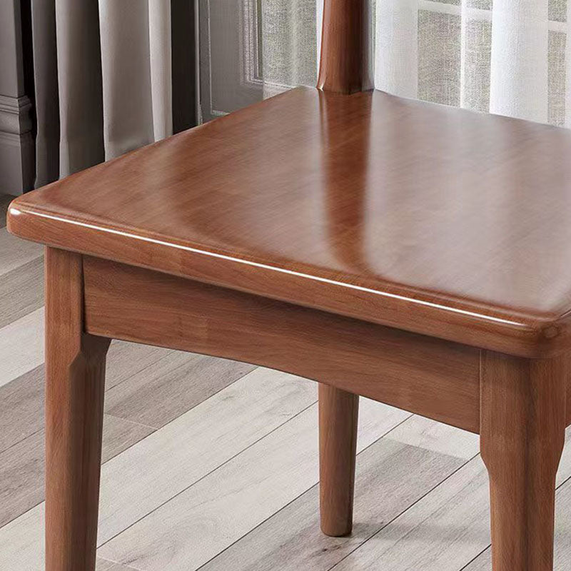 Open Back Side Chair Wood Industrial Dining Room Chair for Kitchen