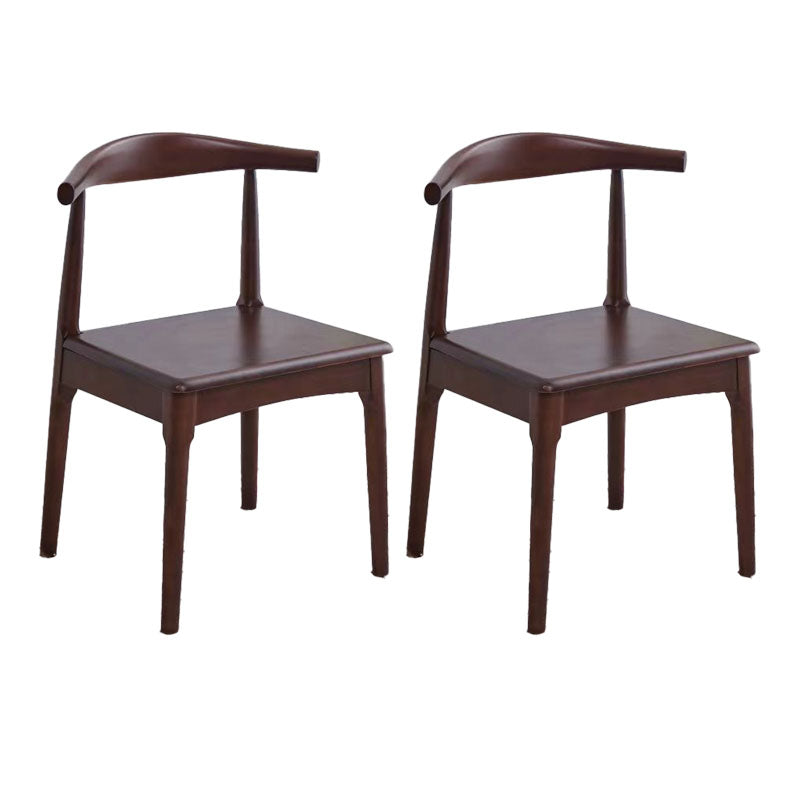 Open Back Side Chair Wood Industrial Dining Room Chair for Kitchen