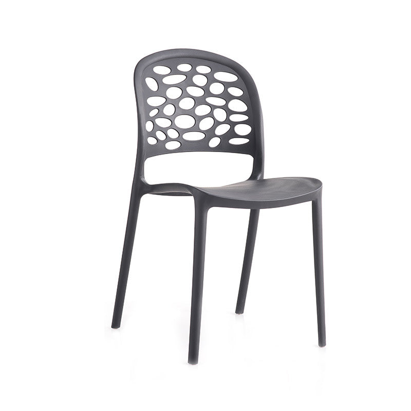 Modern Side Chair Open Back Plastic Dining Room Chair for Dining Room