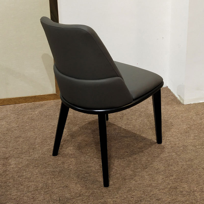 Contemporary Upholstered Dining Chairs Parsons Side Chair in Grey