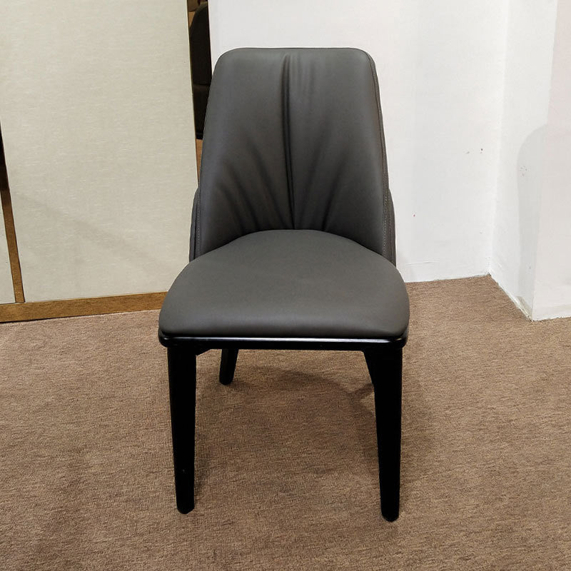 Contemporary Upholstered Dining Chairs Parsons Side Chair in Grey