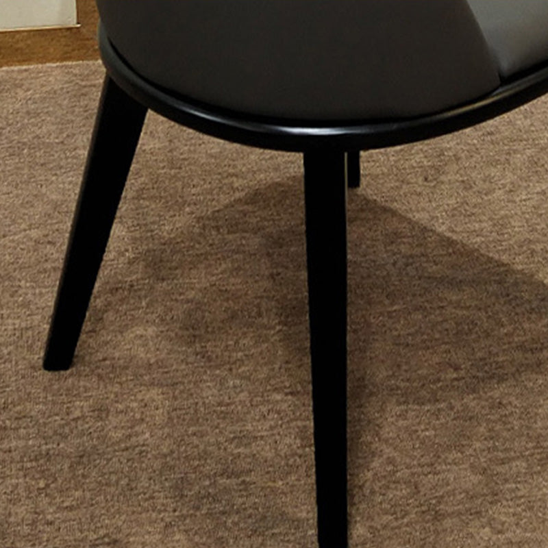 Contemporary Upholstered Dining Chairs Parsons Side Chair in Grey