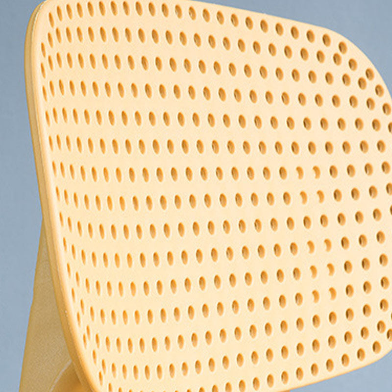 Contemporary Side Chair Plastic Open Back Dining Room Chair for Dining Room