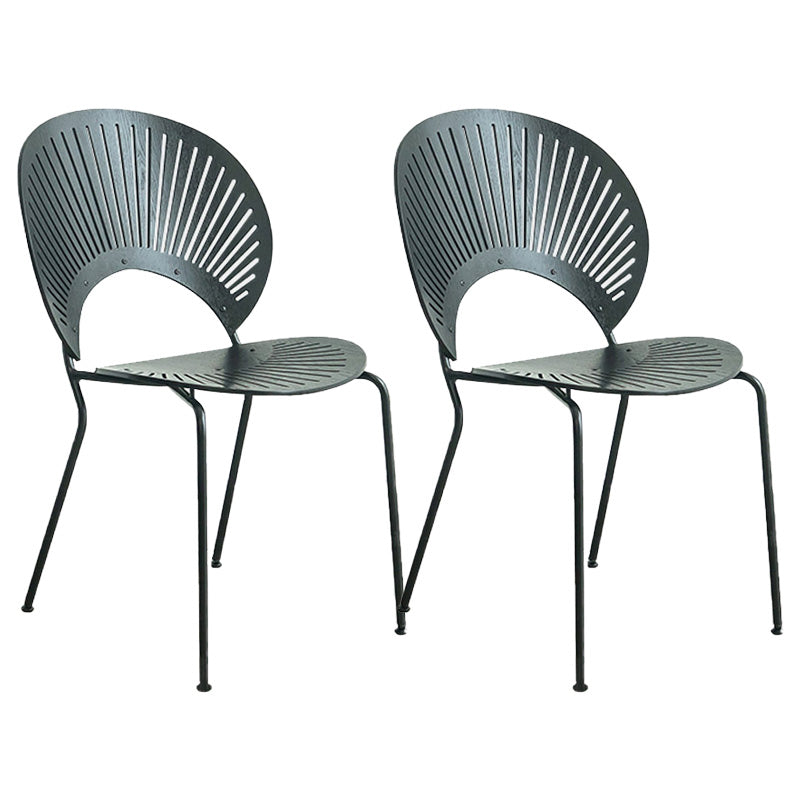 Industrial Metal Dining Room Chair Open Back Dining Chair for Restaurant Use