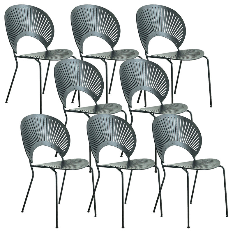 Industrial Metal Dining Room Chair Open Back Dining Chair for Restaurant Use