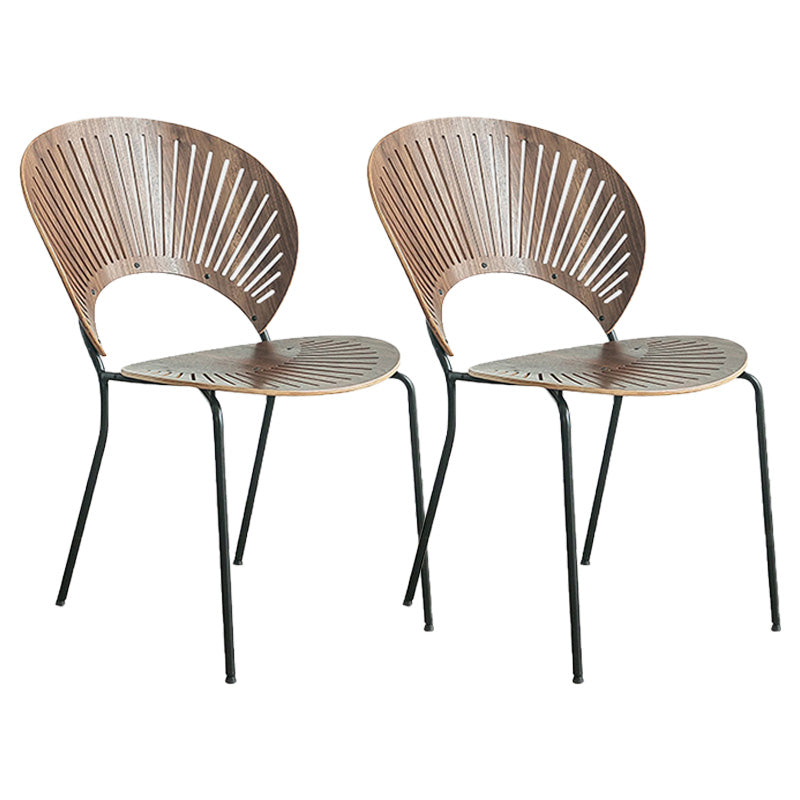 Industrial Metal Dining Room Chair Open Back Dining Chair for Restaurant Use