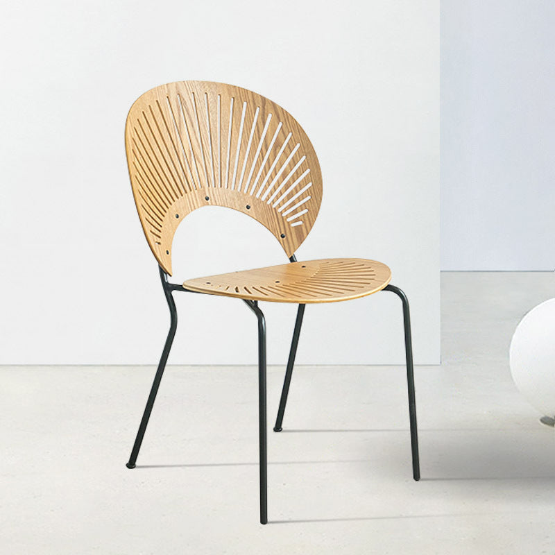 Industrial Metal Dining Room Chair Open Back Dining Chair for Restaurant Use