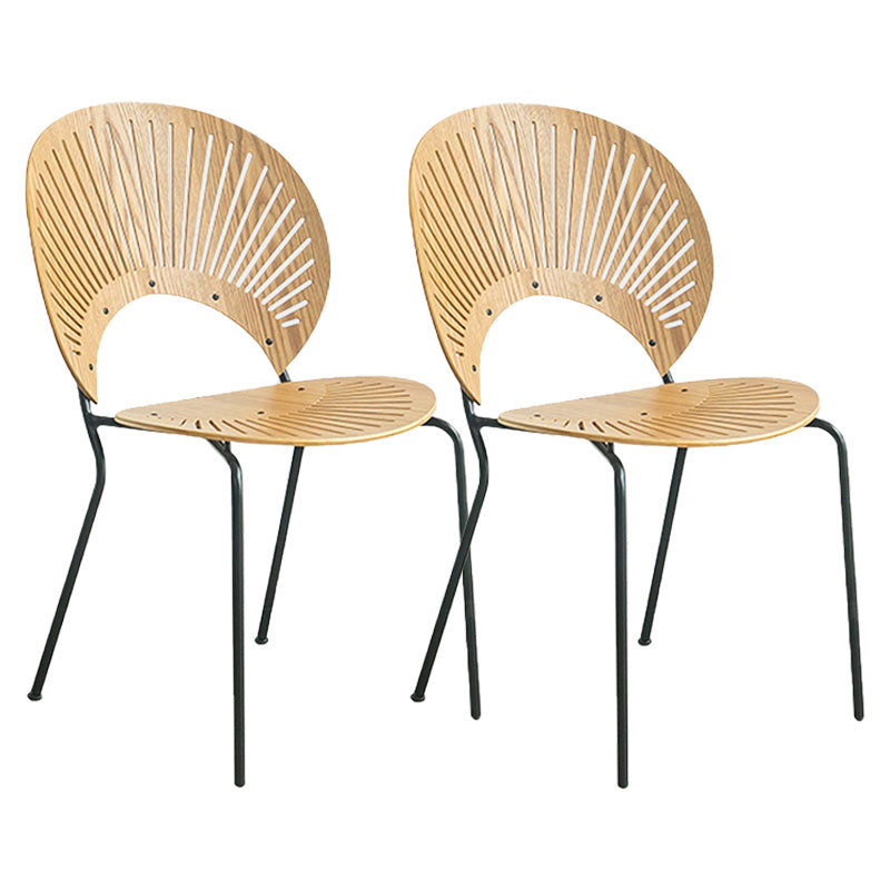 Industrial Metal Dining Room Chair Open Back Dining Chair for Restaurant Use