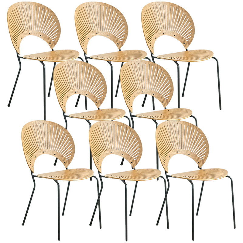 Industrial Metal Dining Room Chair Open Back Dining Chair for Restaurant Use