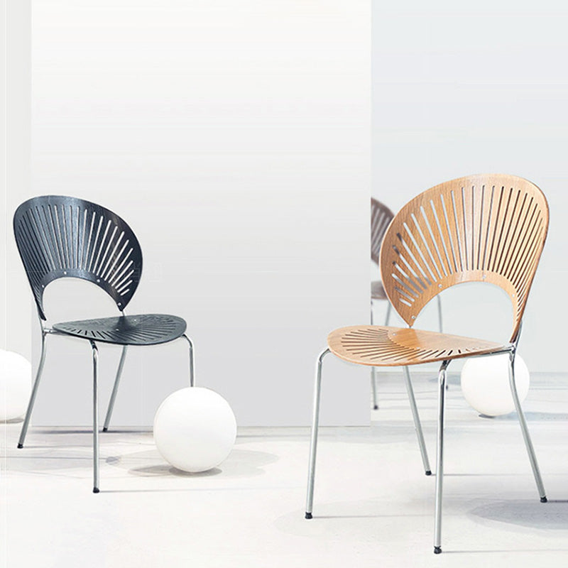 Industrial Metal Dining Room Chair Open Back Dining Chair for Restaurant Use