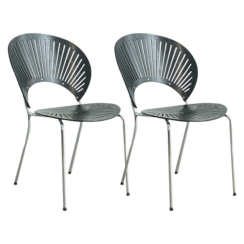 Industrial Metal Dining Room Chair Open Back Dining Chair for Restaurant Use