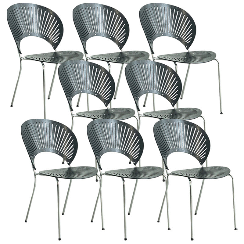 Industrial Metal Dining Room Chair Open Back Dining Chair for Restaurant Use