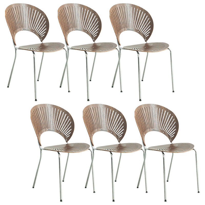 Industrial Metal Dining Room Chair Open Back Dining Chair for Restaurant Use