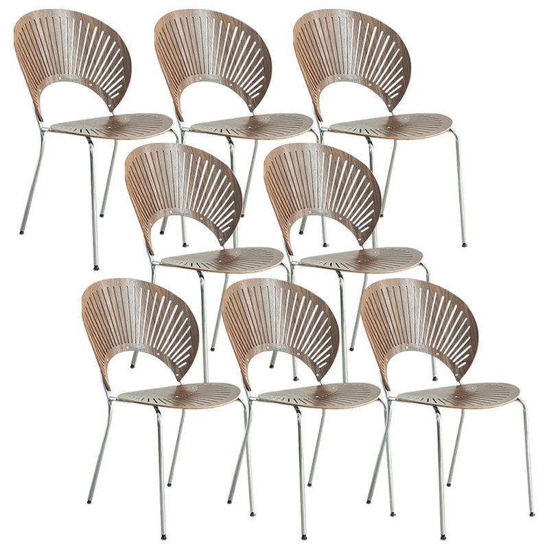 Industrial Metal Dining Room Chair Open Back Dining Chair for Restaurant Use