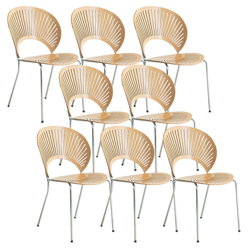 Industrial Metal Dining Room Chair Open Back Dining Chair for Restaurant Use