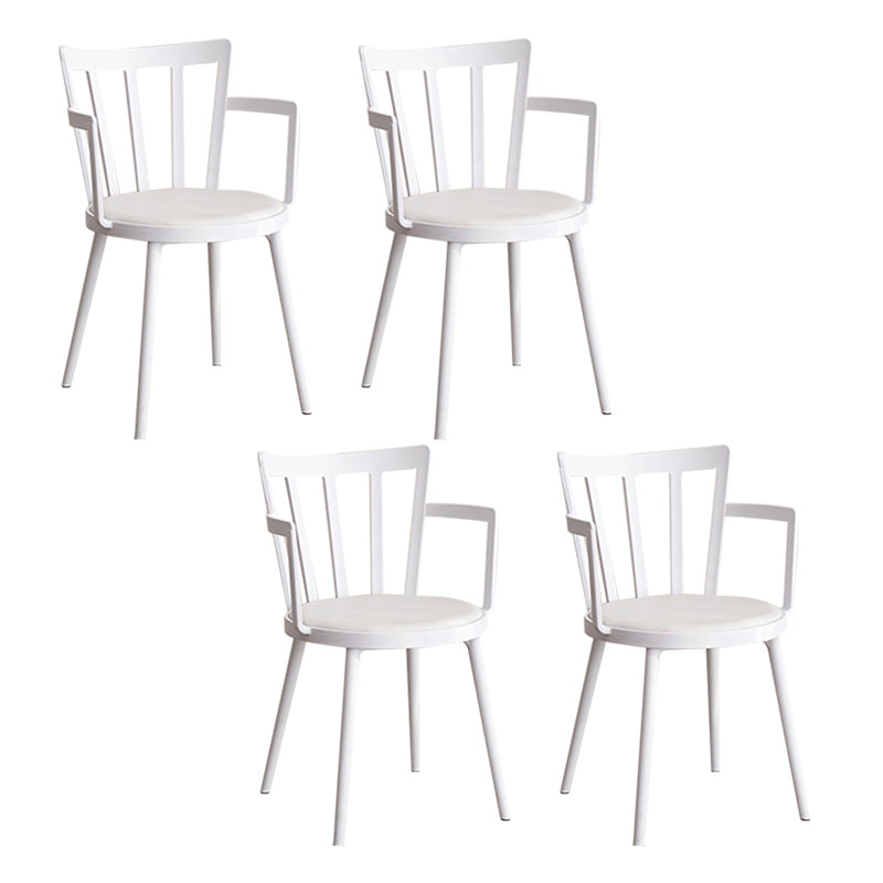 Contemporary Style Arm Chair Plastic Winsor Back Indoor Chair for Dining Room
