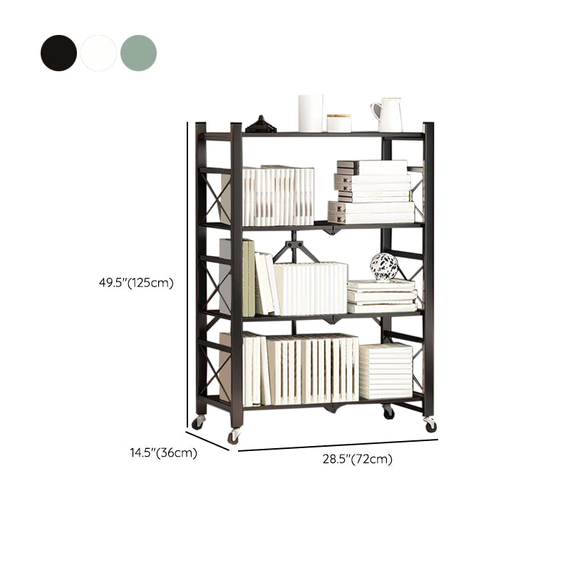 Modern Metal Etagere Shelf Bookcase Open Book Shelf for Study Room