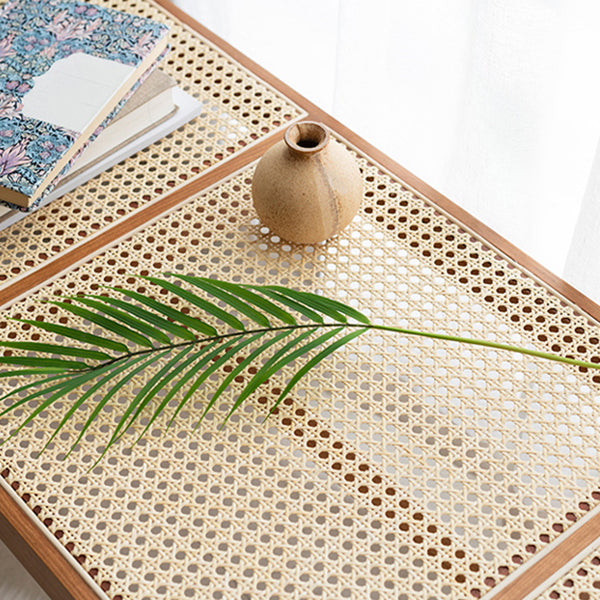 Tropical Entryway and Bedroom Bench Solid Wood Seating Bench with Legs