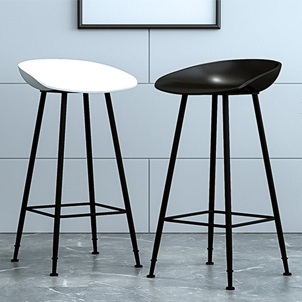 Industrial Counter Stool with Bucket Plastic Bar Stools for Restaurant