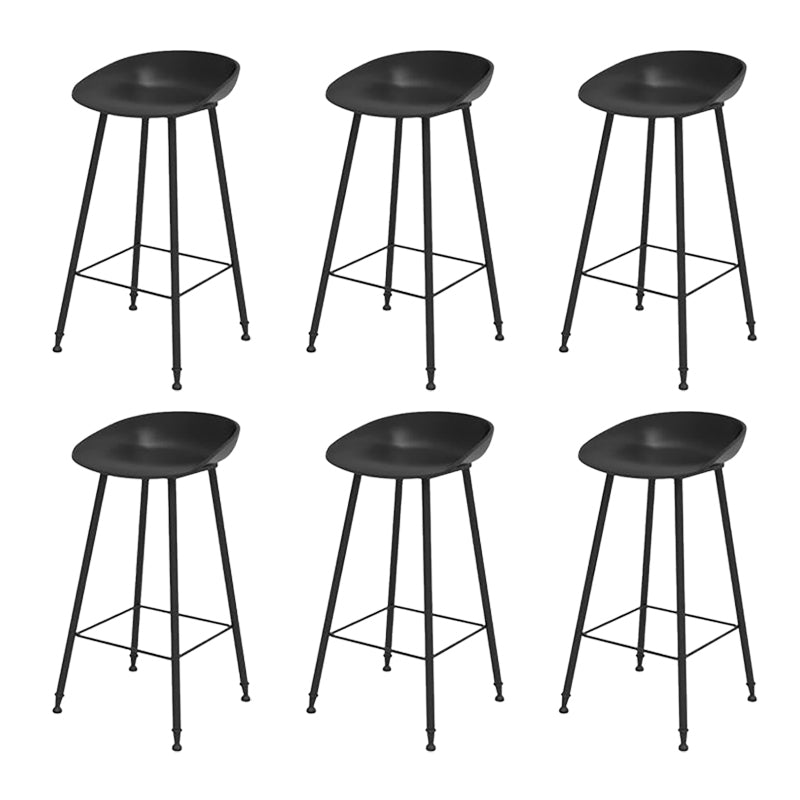 Industrial Counter Stool with Bucket Plastic Bar Stools for Restaurant