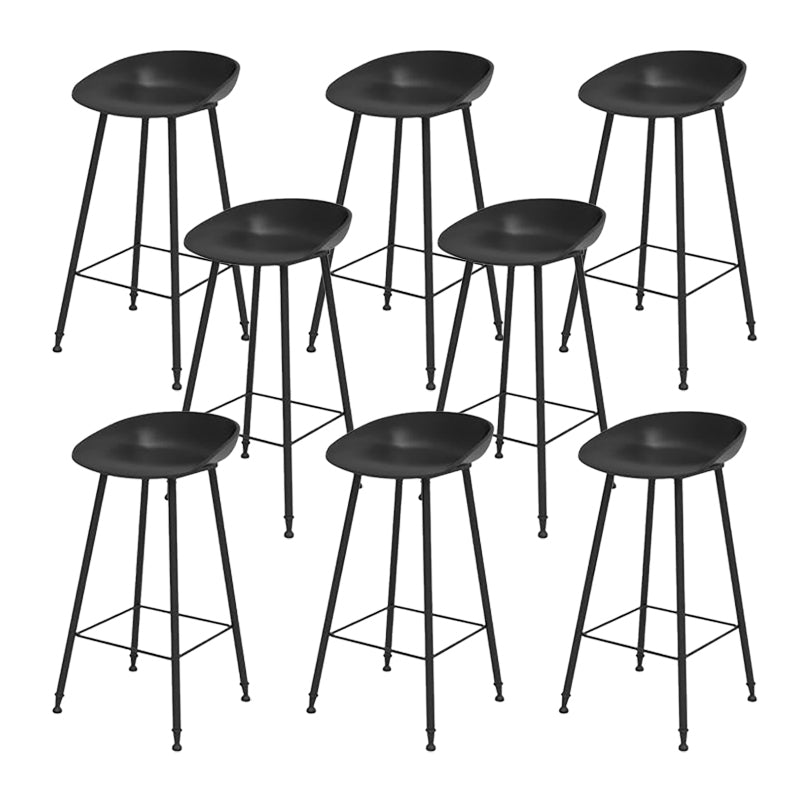 Industrial Counter Stool with Bucket Plastic Bar Stools for Restaurant