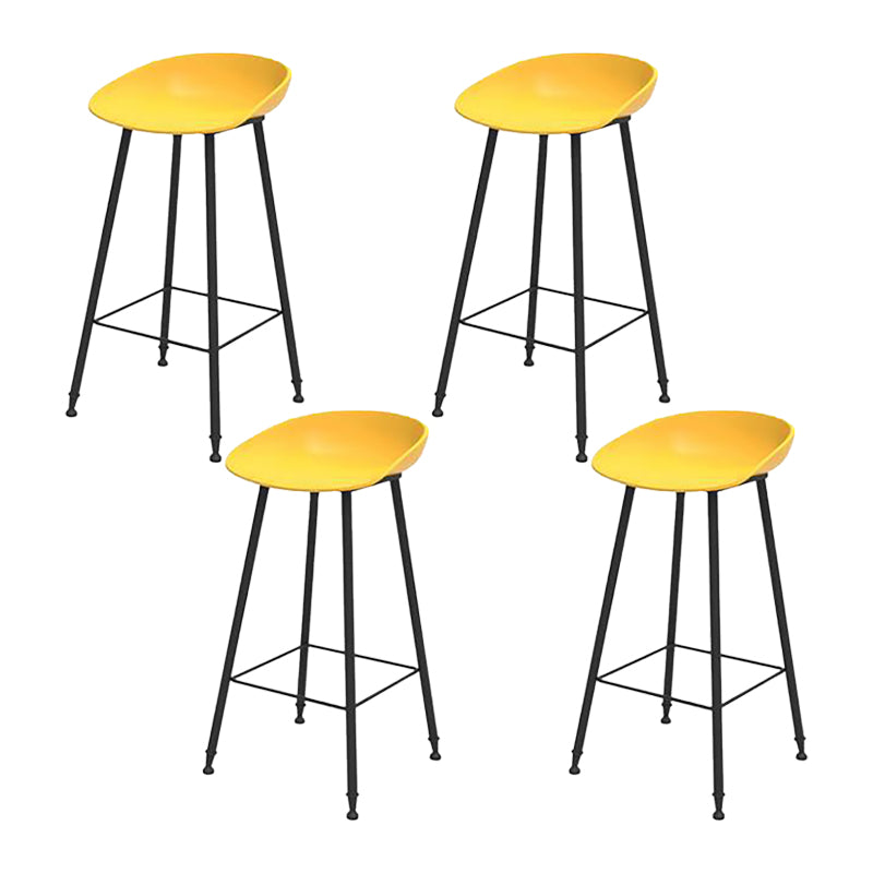 Industrial Counter Stool with Bucket Plastic Bar Stools for Restaurant