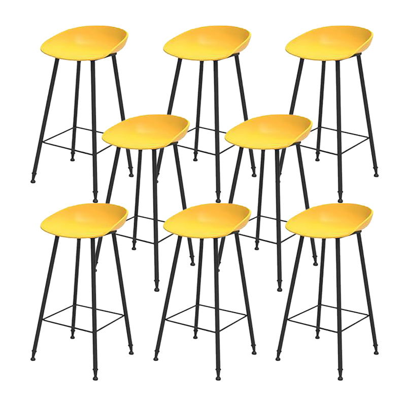 Industrial Counter Stool with Bucket Plastic Bar Stools for Restaurant