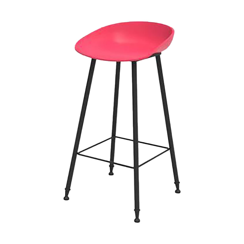 Industrial Counter Stool with Bucket Plastic Bar Stools for Restaurant