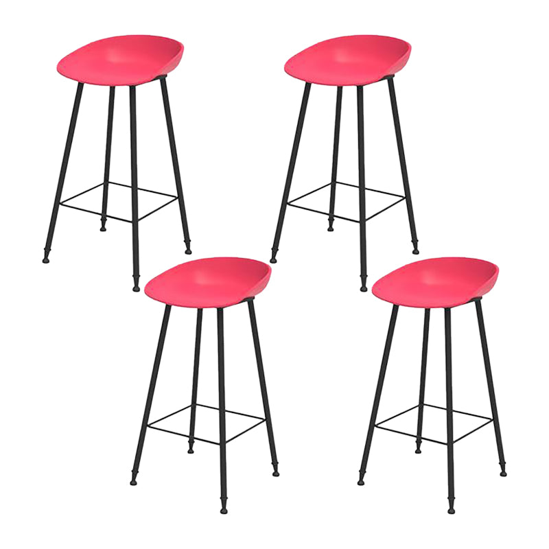 Industrial Counter Stool with Bucket Plastic Bar Stools for Restaurant