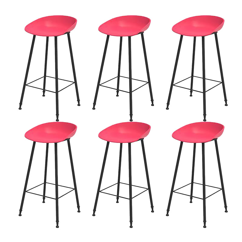 Industrial Counter Stool with Bucket Plastic Bar Stools for Restaurant