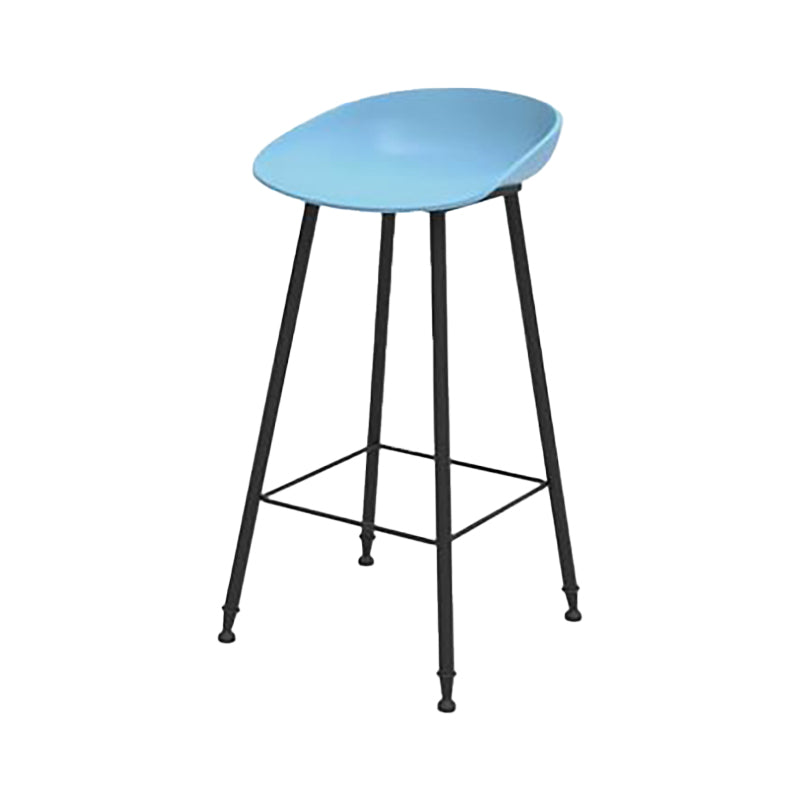 Industrial Counter Stool with Bucket Plastic Bar Stools for Restaurant