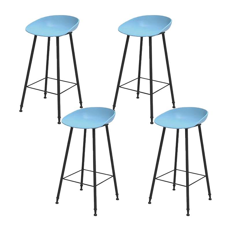 Industrial Counter Stool with Bucket Plastic Bar Stools for Restaurant