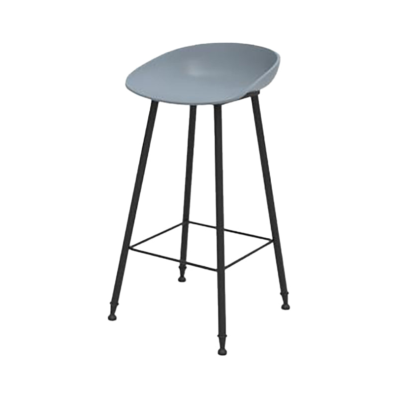 Industrial Counter Stool with Bucket Plastic Bar Stools for Restaurant