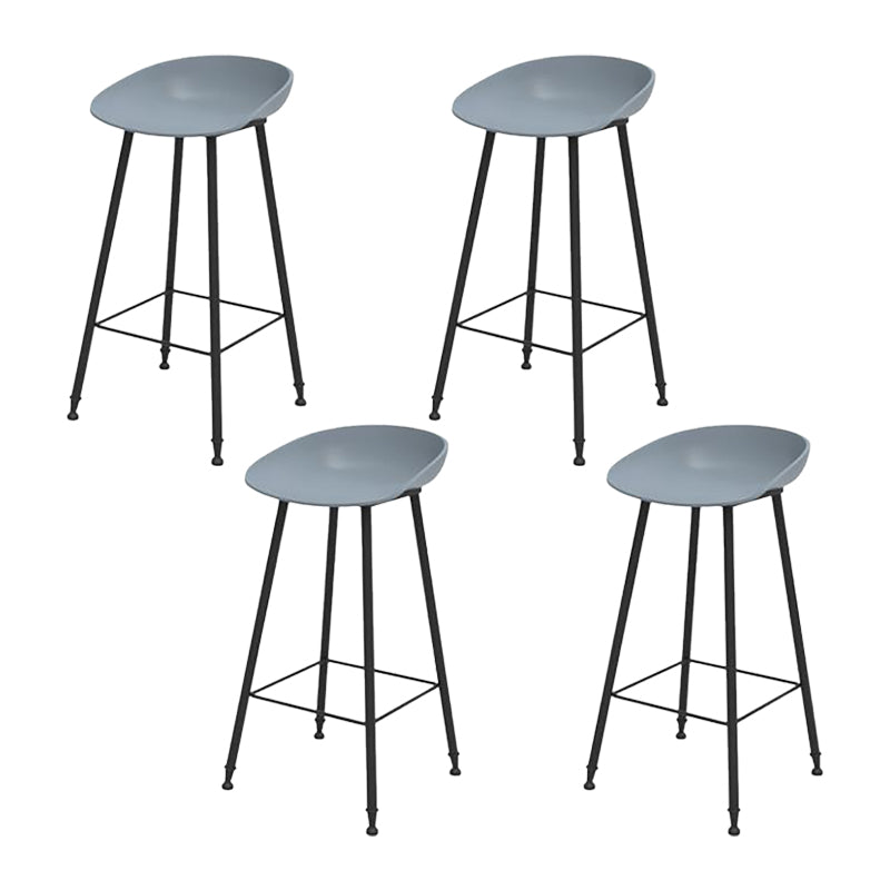 Industrial Counter Stool with Bucket Plastic Bar Stools for Restaurant