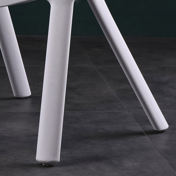 Industrial Armless Counter Stool Plastic Cafe Bar Stool with 4 Legs