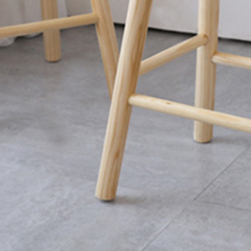 Industrial Counter High Stool Solid Wood Backless Counter-height Stool