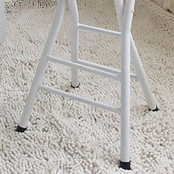 Foldable Bistro Round Shape High Chair Modern Counter Chair with Metal 4 Legs