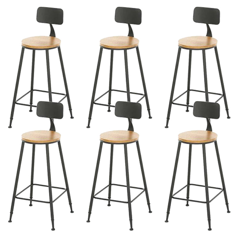 Contemporary Style Metal Bar-stool PU Leather Counter Bar Stool for Kitchen