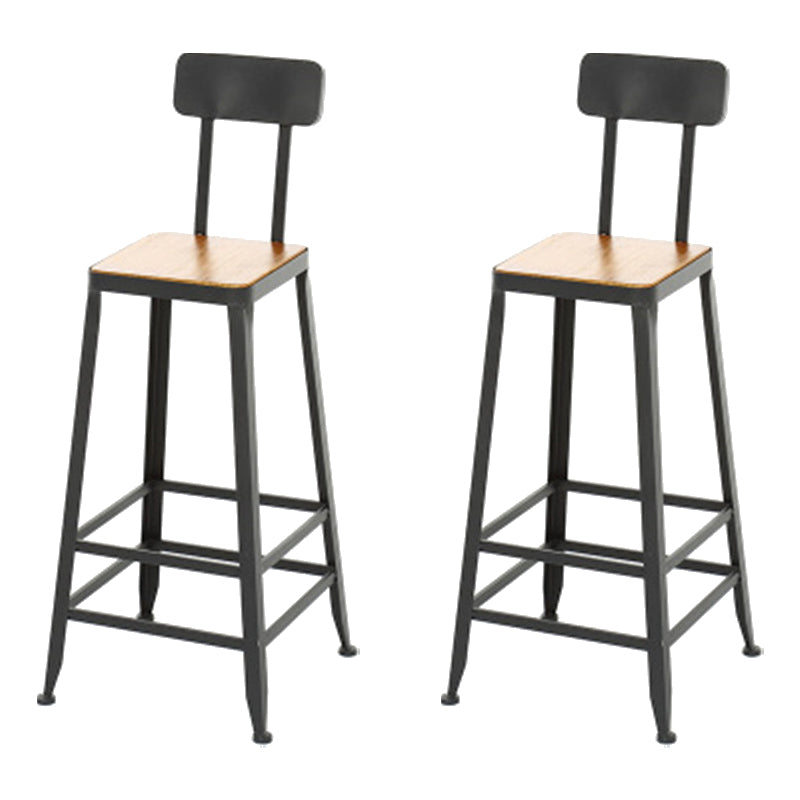Contemporary Style Metal Bar-stool PU Leather Counter Bar Stool for Kitchen