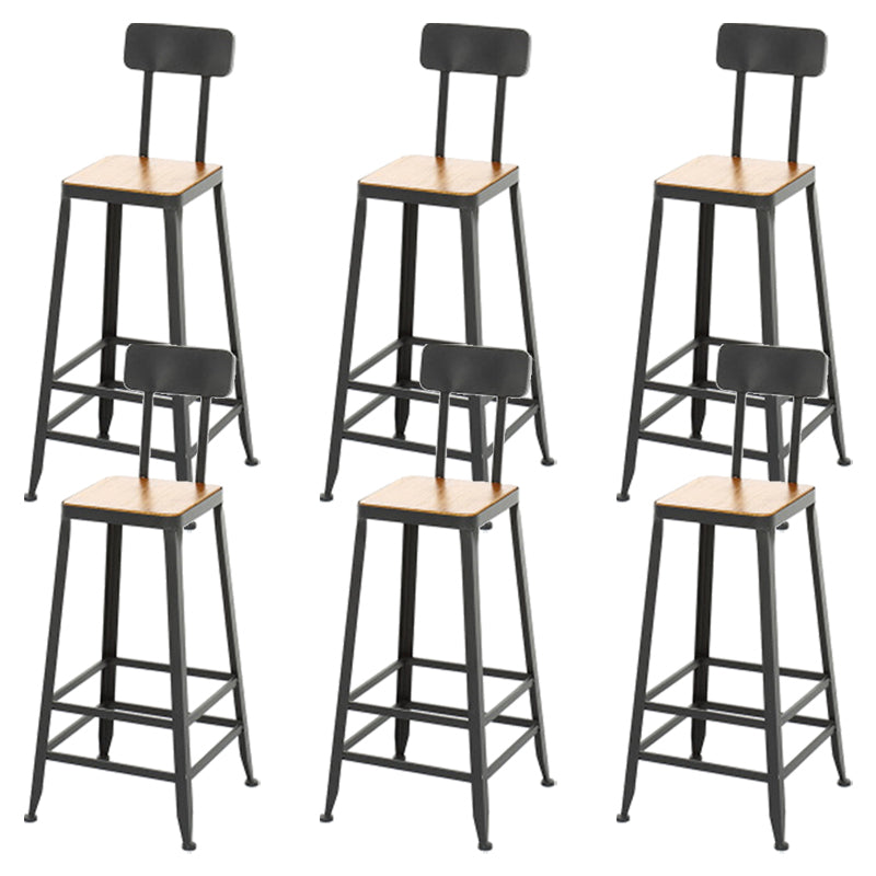Contemporary Style Metal Bar-stool PU Leather Counter Bar Stool for Kitchen